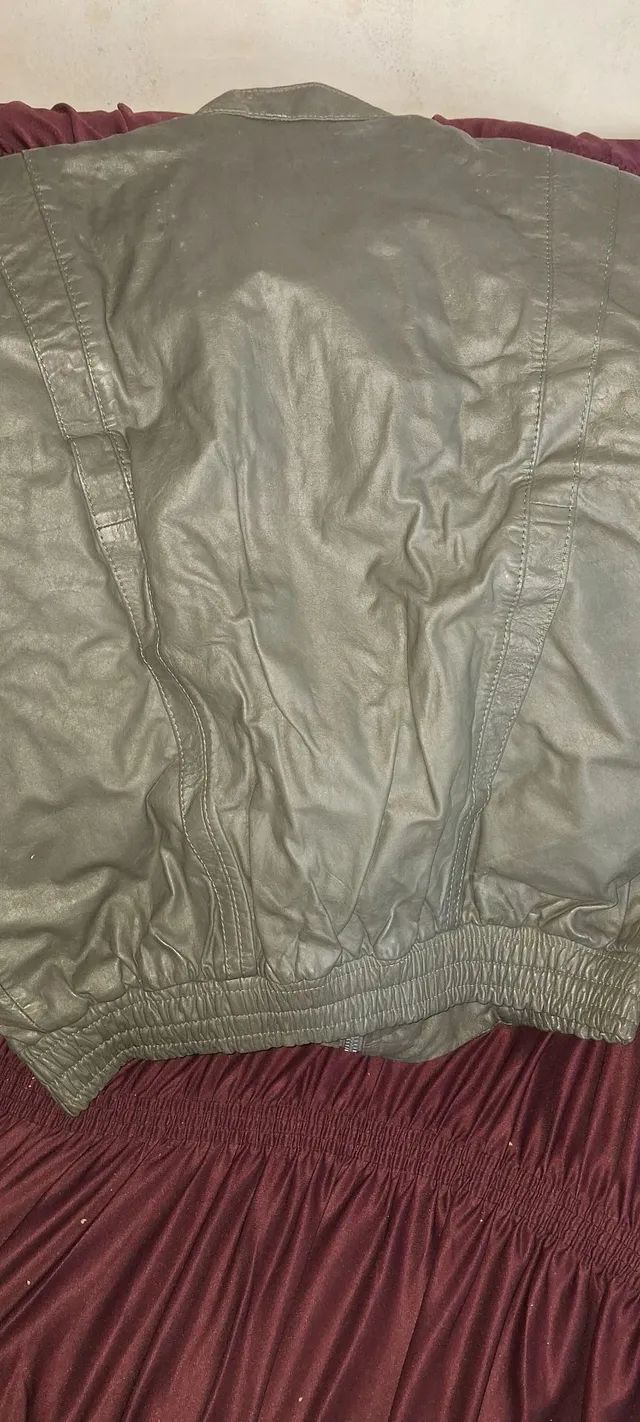 Jaqueta masculina em couro sintético. - Foto 3