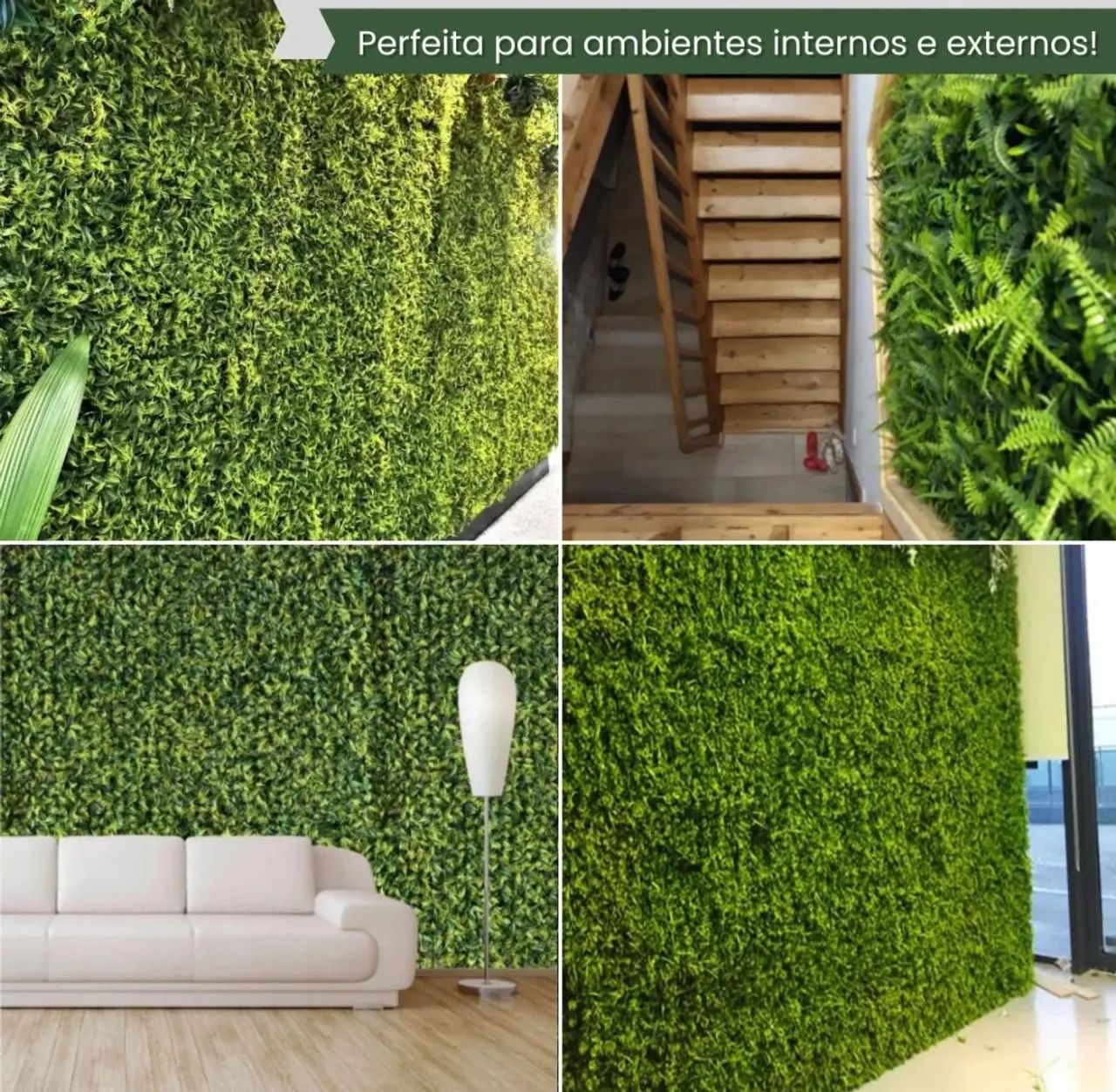 Parede Verde Artificial - Folhas de Samambaia - Foto 2