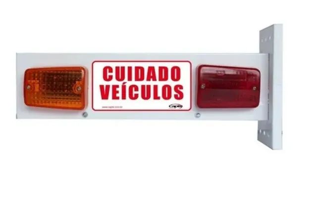 Sinalizador Veicular para condomínio Garagem Entrada E Saída Sonoro
