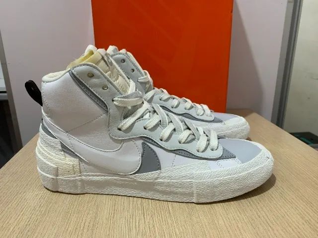 Nike Blazer Mid White Grey x Sacai