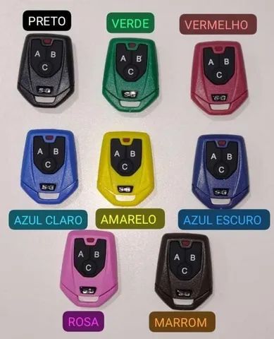 Controle Remoto Portão e Alarme 3 Botões 433mhz Seg Fk