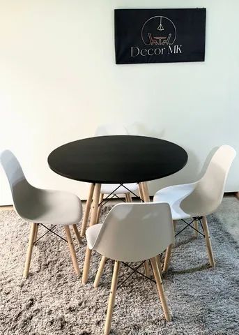 Direto do fabricante Conj. Eames Eiffel 90cm