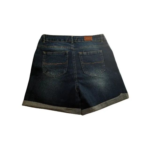 Kit 3 Shorts Plus Size Com Barra Dobrada Jeans - Foto 3