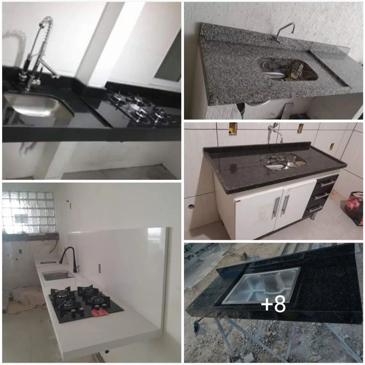 Pia 2x0,60 com parte seca e molhada  + Cuba