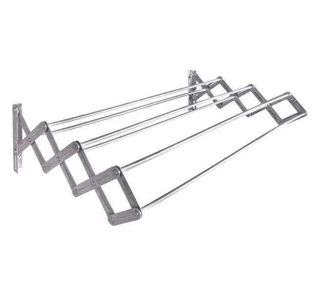 Varal sanfonado parede (em alumínio). -80cm comprimento.