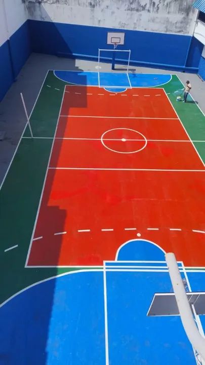 Pintura de quadras poliesportivas e pisos em epóxi  - Foto 2