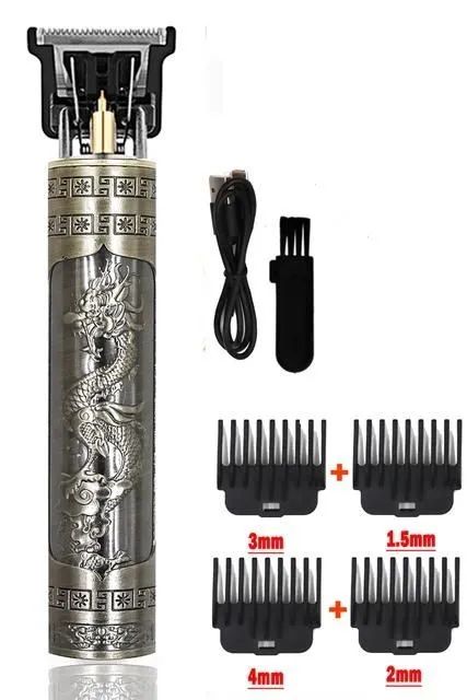 Aparador de pêlos elétrico T9 Hair Clipper, reparar barba, aparar pêlos, cortar cabelo - Foto 2