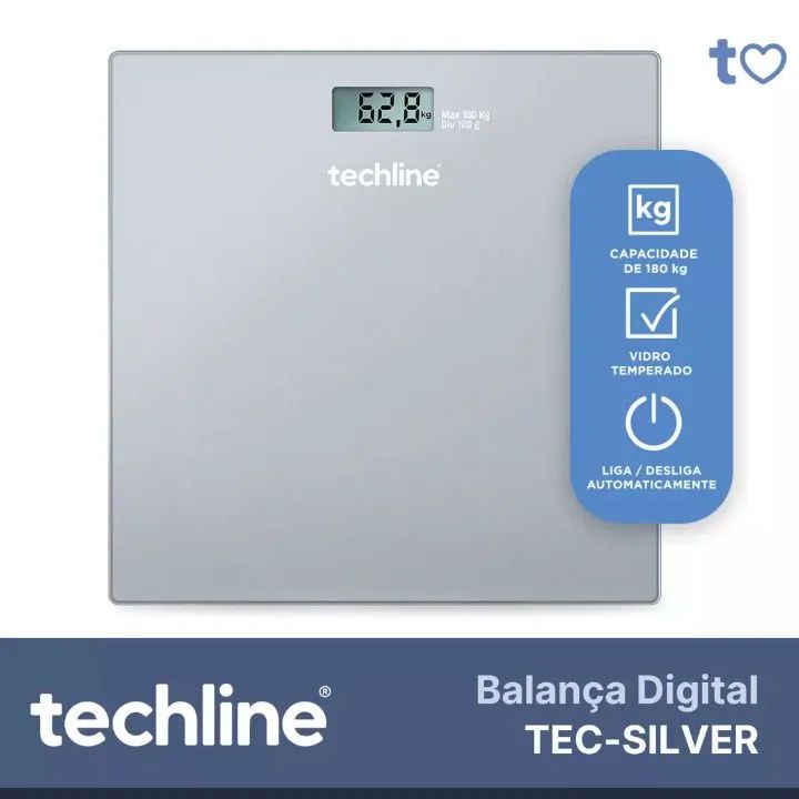 Balança Digital Techline - 180kg - Foto 3