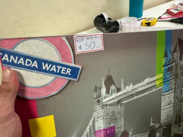 Quadro tela londres 50X50 cm - Foto 5