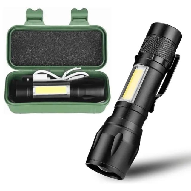 Mini Lanterna Led Recarregável 3 Modos