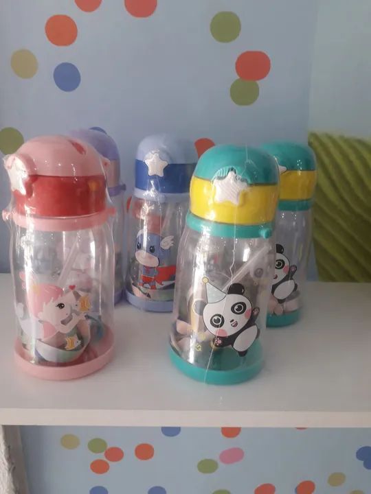 Garrafa alce infantil multicolorido 600ml 