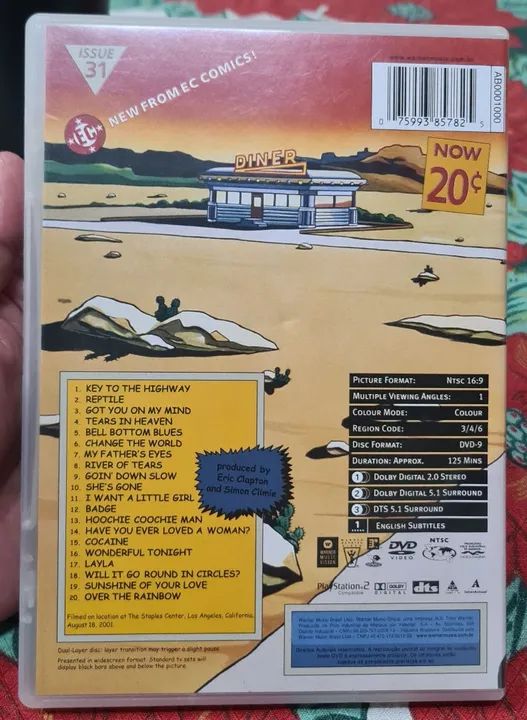 DVD Eric Clapton - Live On Tour 2001 - Foto 2