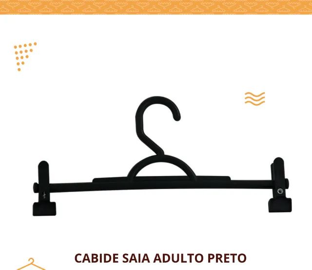 Cabide Saia Plastico R$22,90 duzia