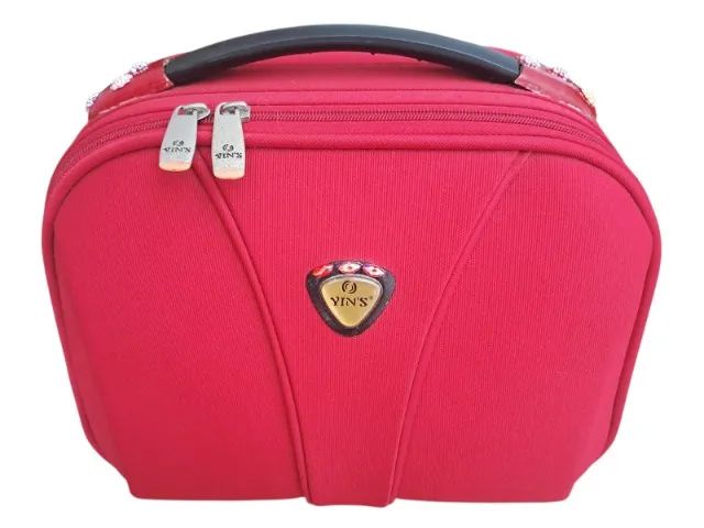Frasqueira Maleta de Viagem Média com Alça (Vermelha) - Foto 2