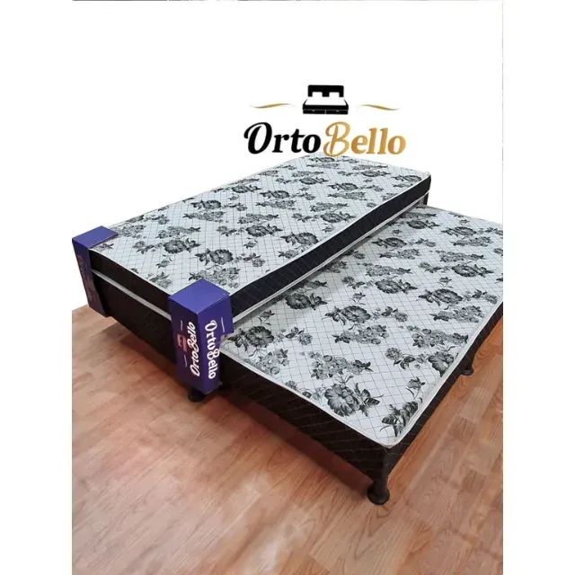 Cama Box Solteiro c/ Auxiliar Ortopédica - Entrega Rápida! 