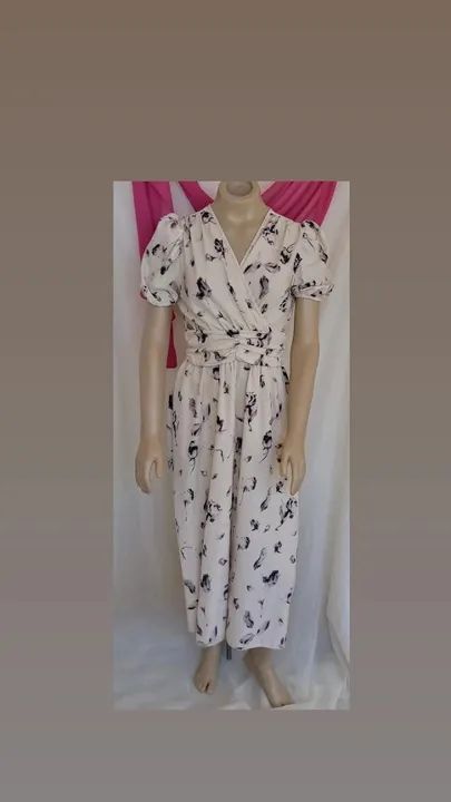 VESTIDO MIDI EM CREPE DE SEDA"LOVITO" - Foto 2