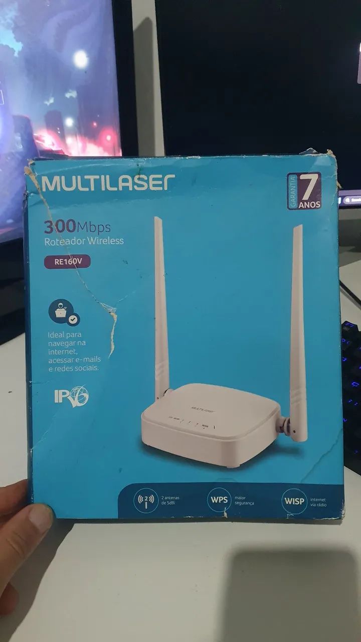 Multilaser Router 300Mbps RE160V - With Power Supply and Network Cable64186556655873120