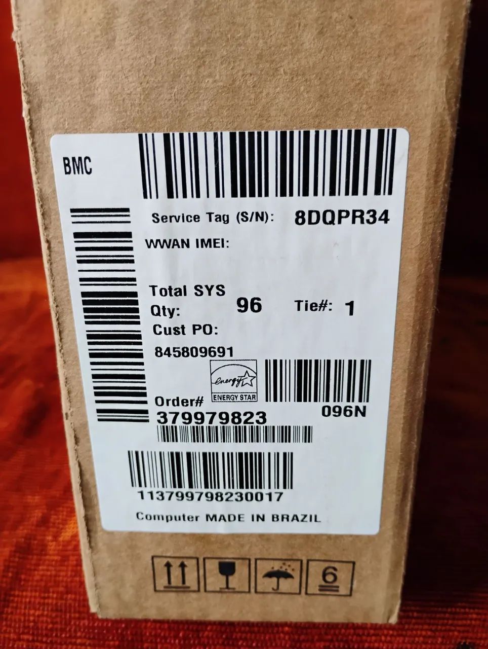 Empty Box Dell Inspiron 15 Notebook64296909048706122