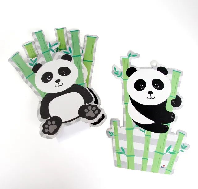 Kit Festa Decoração De Mesa Urso Panda Completo (usado) - Foto 3