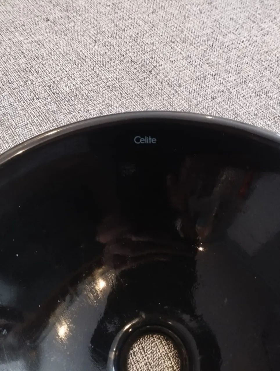 Cuba De Apoio Redonda Sem Mesa Celite - Preta - NEGOCIO VALOR PRA VENDER LOGO - Foto 2