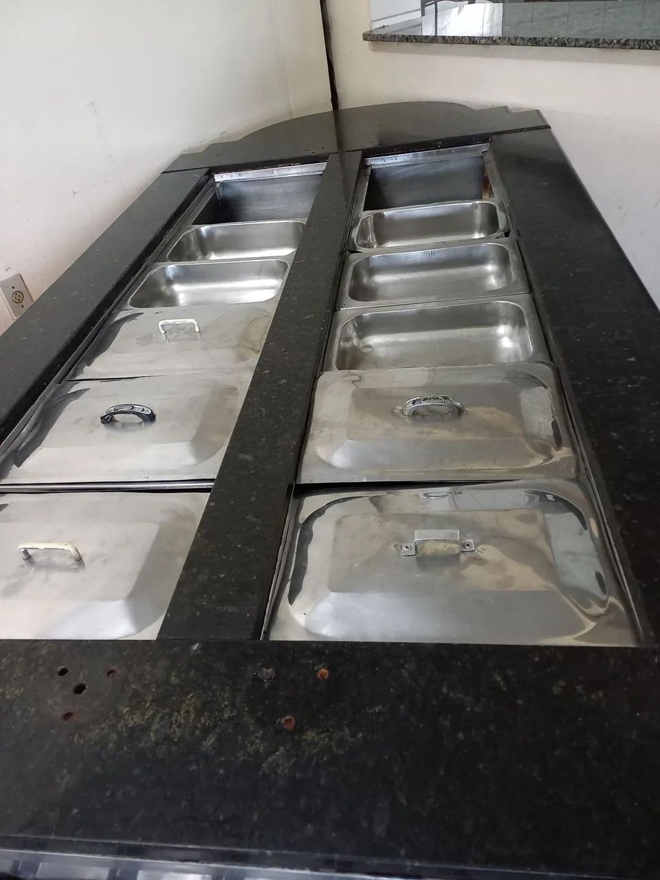 Buffet self-service em aço inox DOAÇÃO PARA RETIRAR