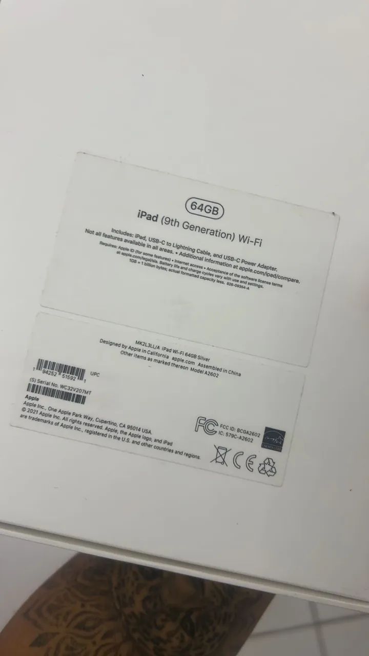 iPad 9th Generation 64GB64168549229313123