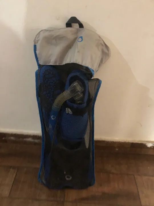 Par de nadadeiras e máscara para mergulho - Foto 3