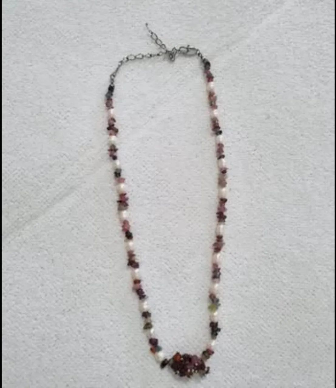 Vende-se Colar de Turmalina com pérola  R$ 40,00 - Foto 2