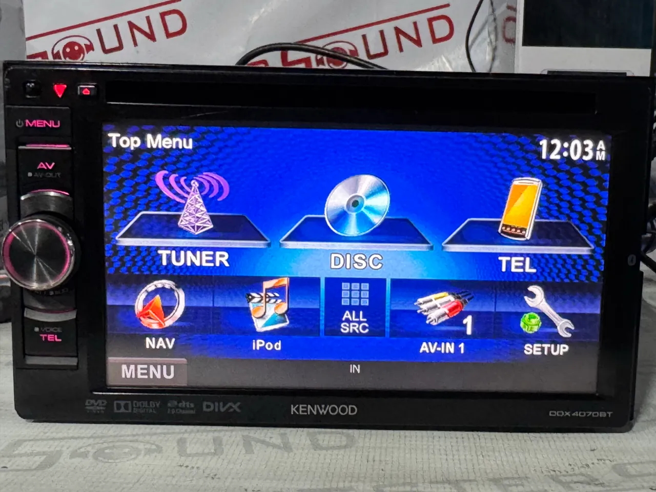 Central Multimídia Kenwood DDX407 dvd cd usb Bluetooth - Peças