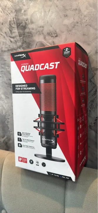 Microfone HyperX Quadcast - Novo