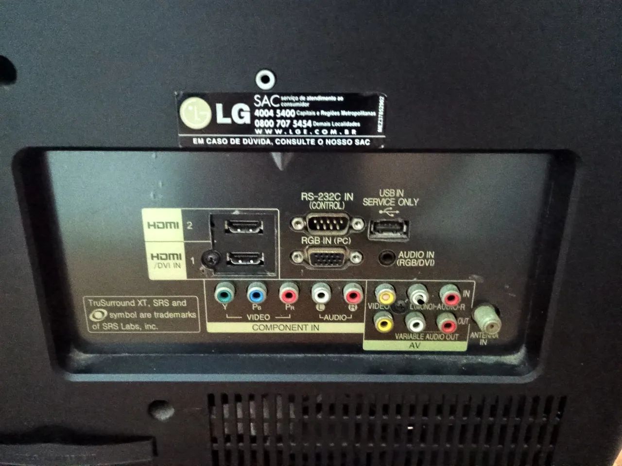 Tv 26 polegadas completa conversor externo novo, dóis controles,e pezinhos  - Foto 3
