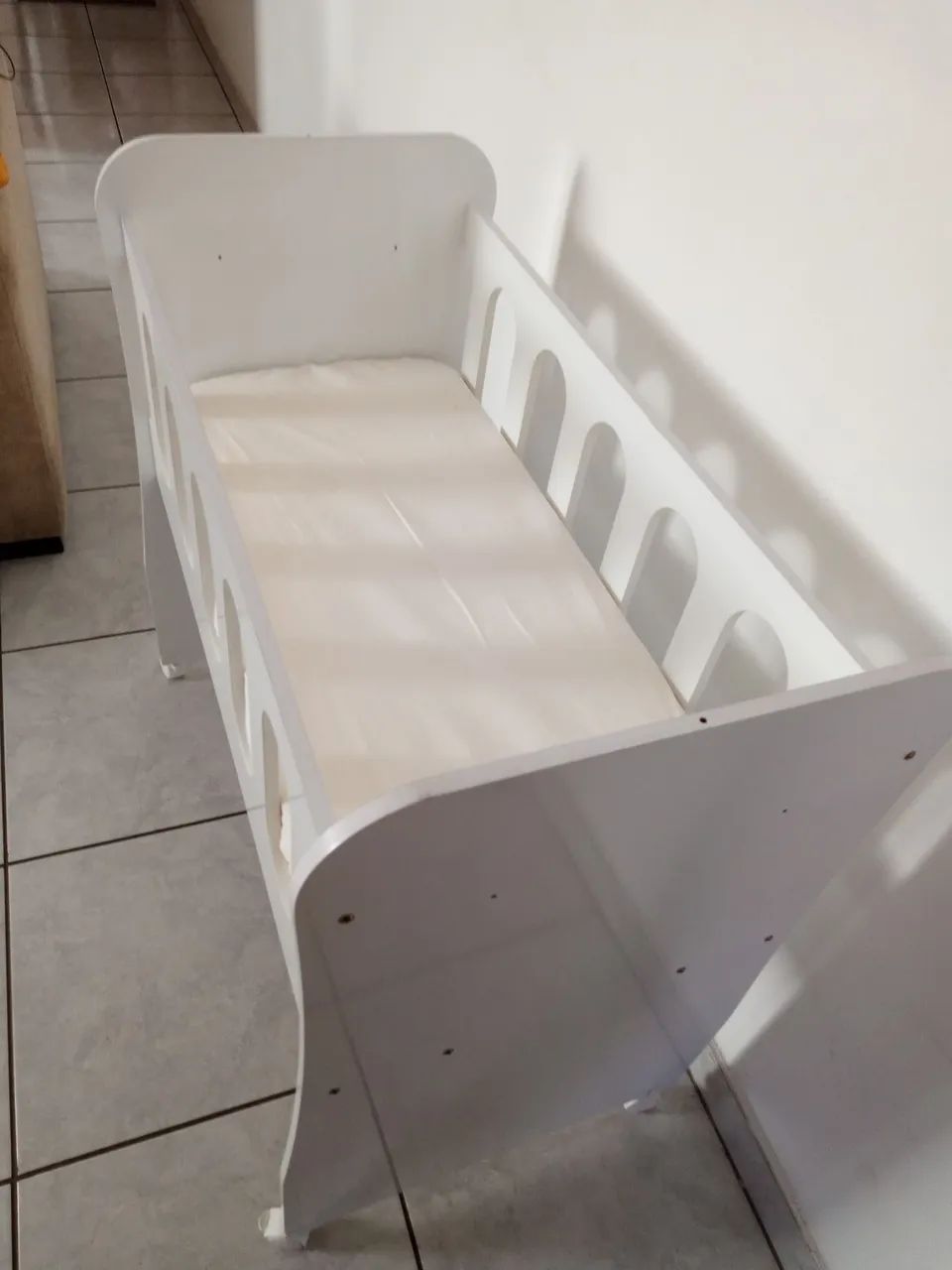 Berço Branco de Madeira