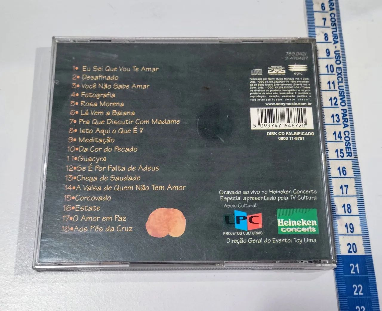 CD João Gilberto Ao Vivo - Eu Sei Que Vou Te Amar - Foto 2