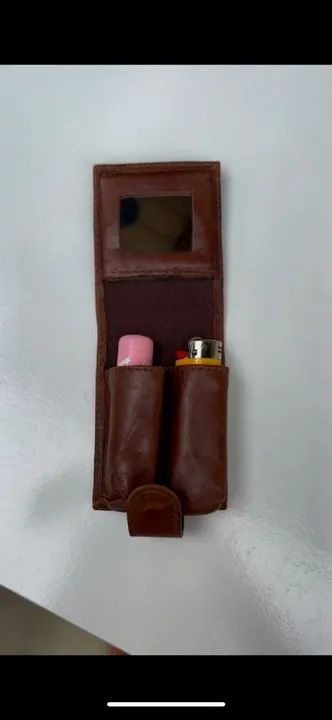 Porta batom em couro legítimo  - Foto 5