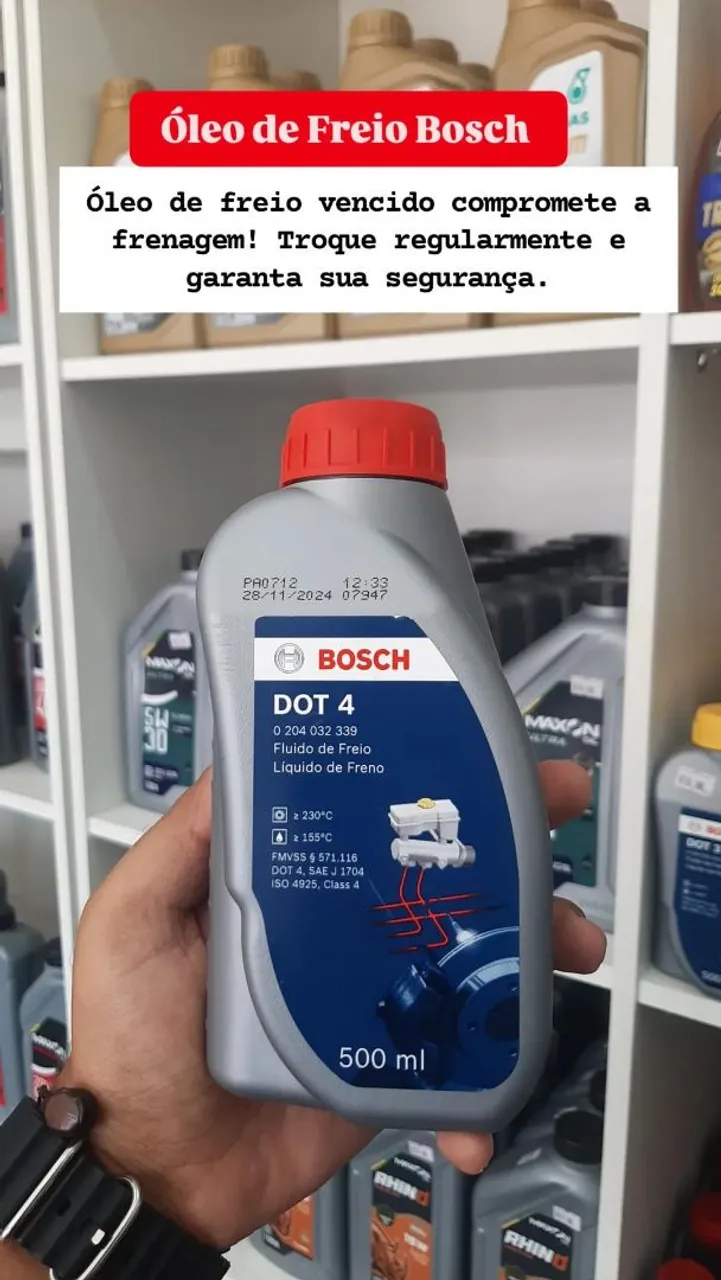 Fluido de Freio DOT 4 Bosch - 500ml