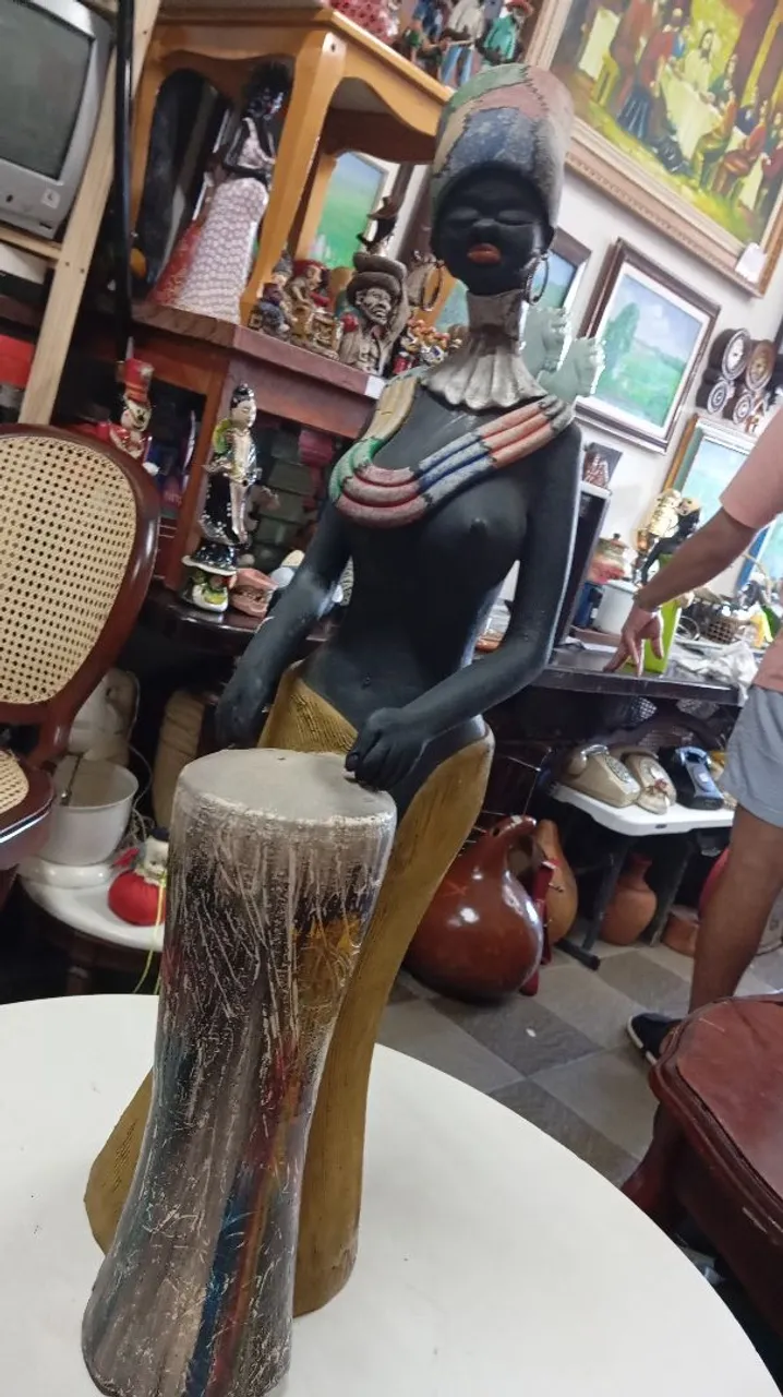 Boneco Decorativo Africano
