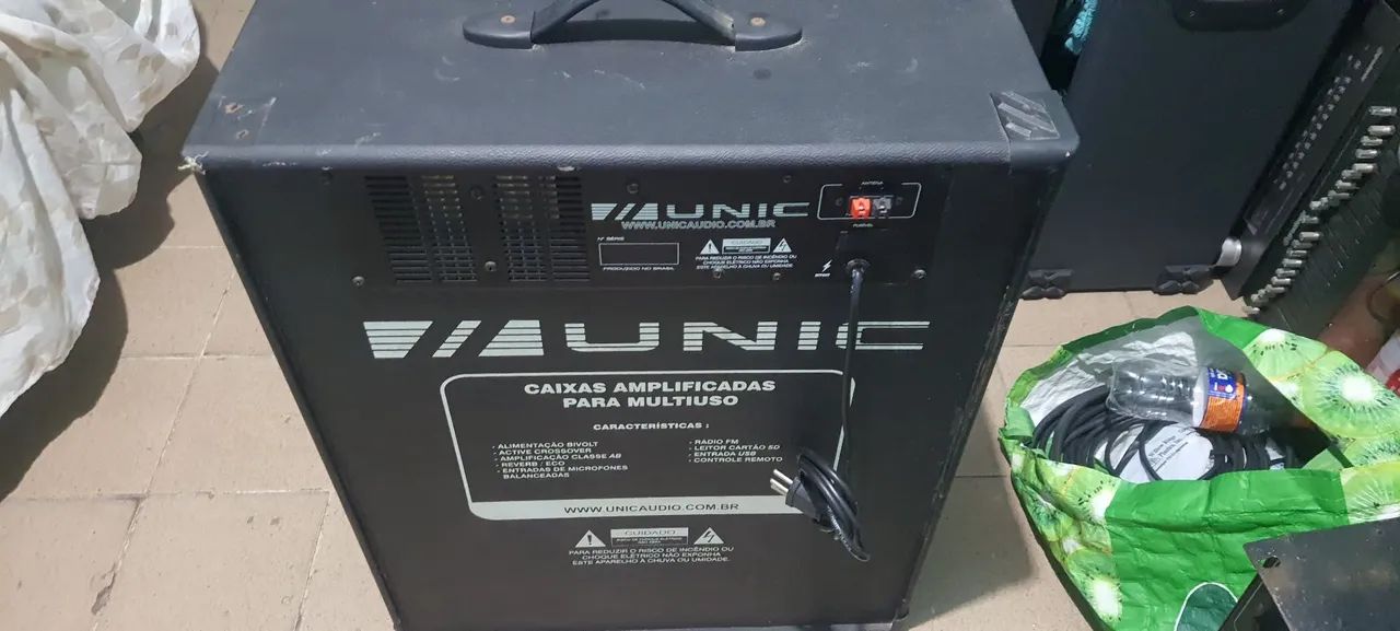 Caixa de Som Amplificada Aunic Multiuso