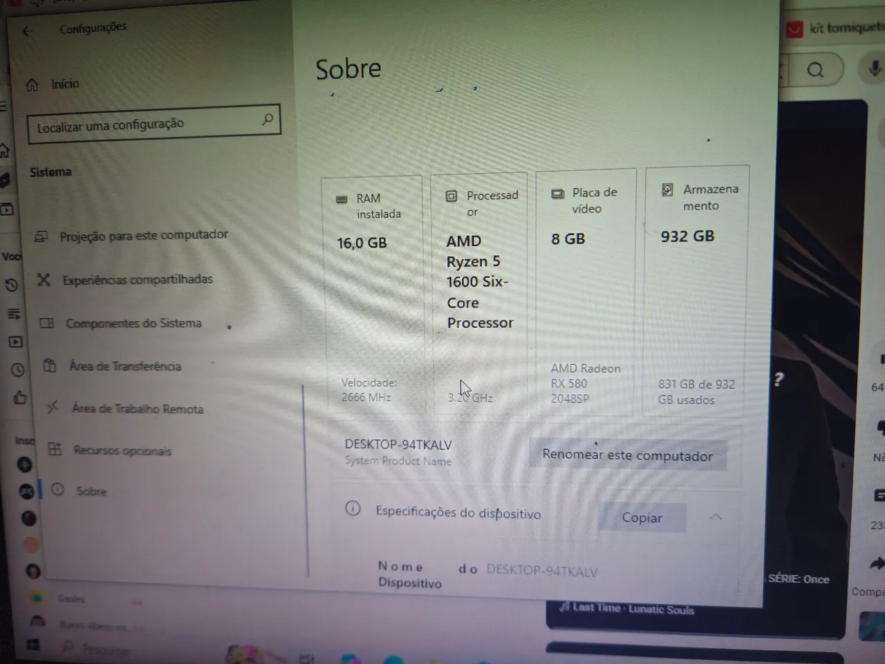PC Gamer AMD Ryzen 5 1600/RX 580/16GB RAM/1TB SSD