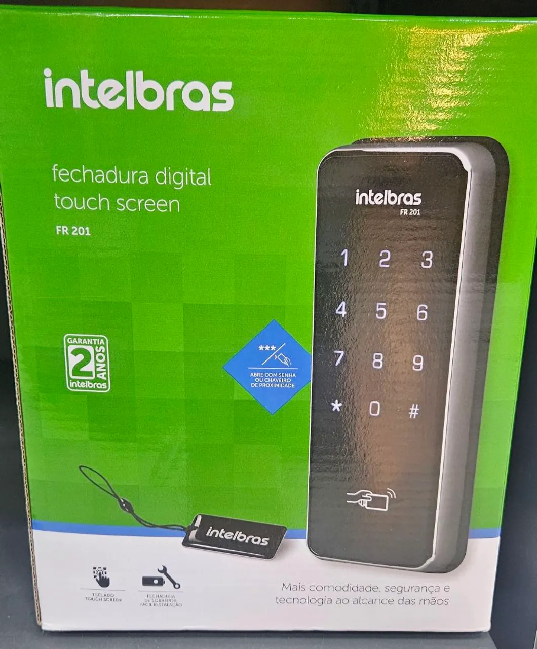 Fechadura Digital Touch Screen Intelbras FR 201