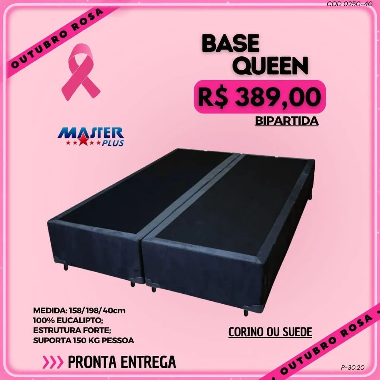 Base box casal bipartido queem