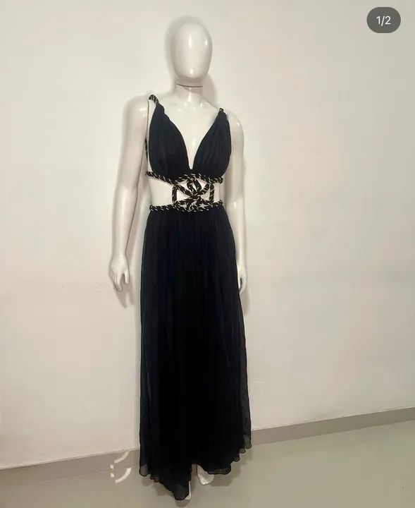 Vestido Longo Floral - Verde e Rosa - Foto 4