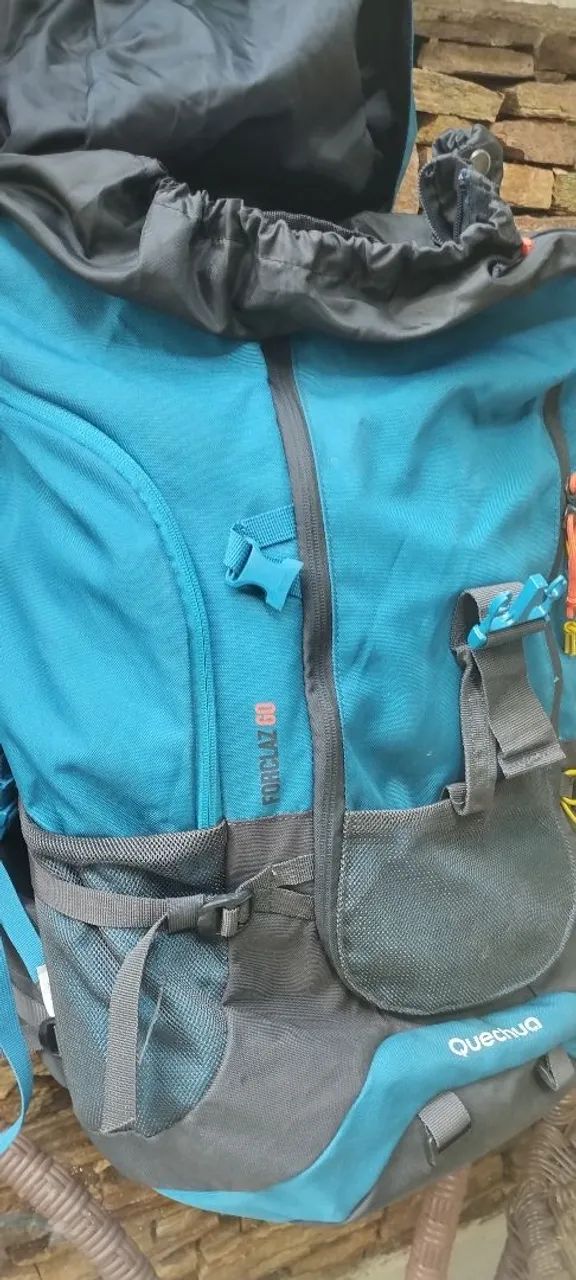 Mochila  trekking/camping Azul - Foto 5