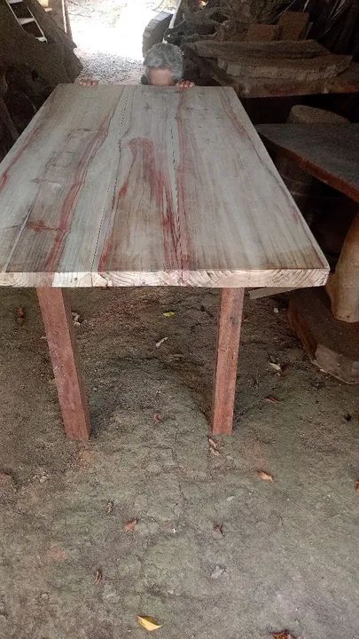 Mesa de madeira rústica para escritório427577590783027201