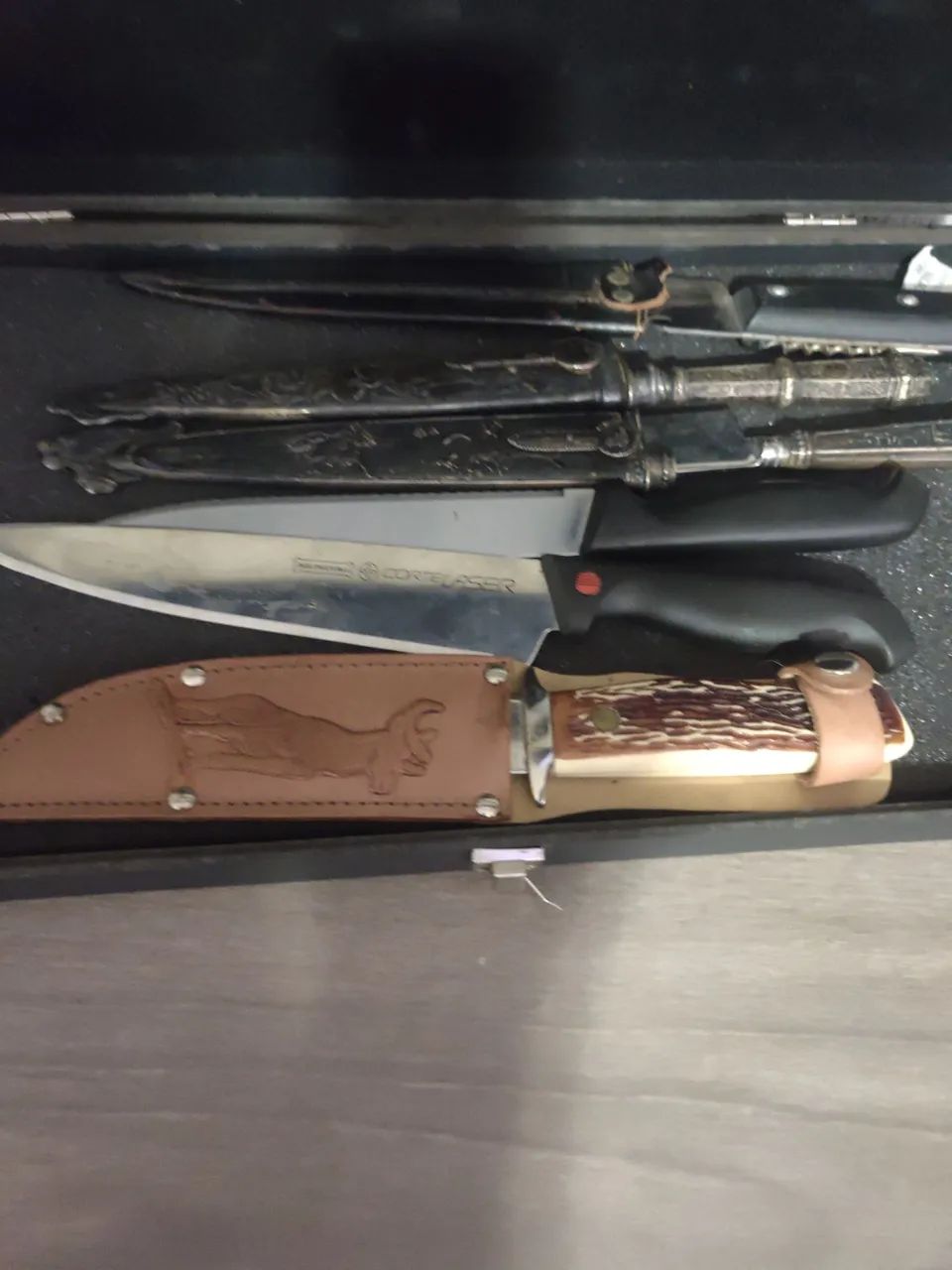 Facas antigas de plata