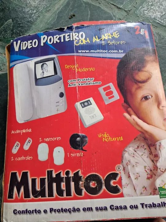 Vídeo porteiro preto e branco multitoc  - Foto 3