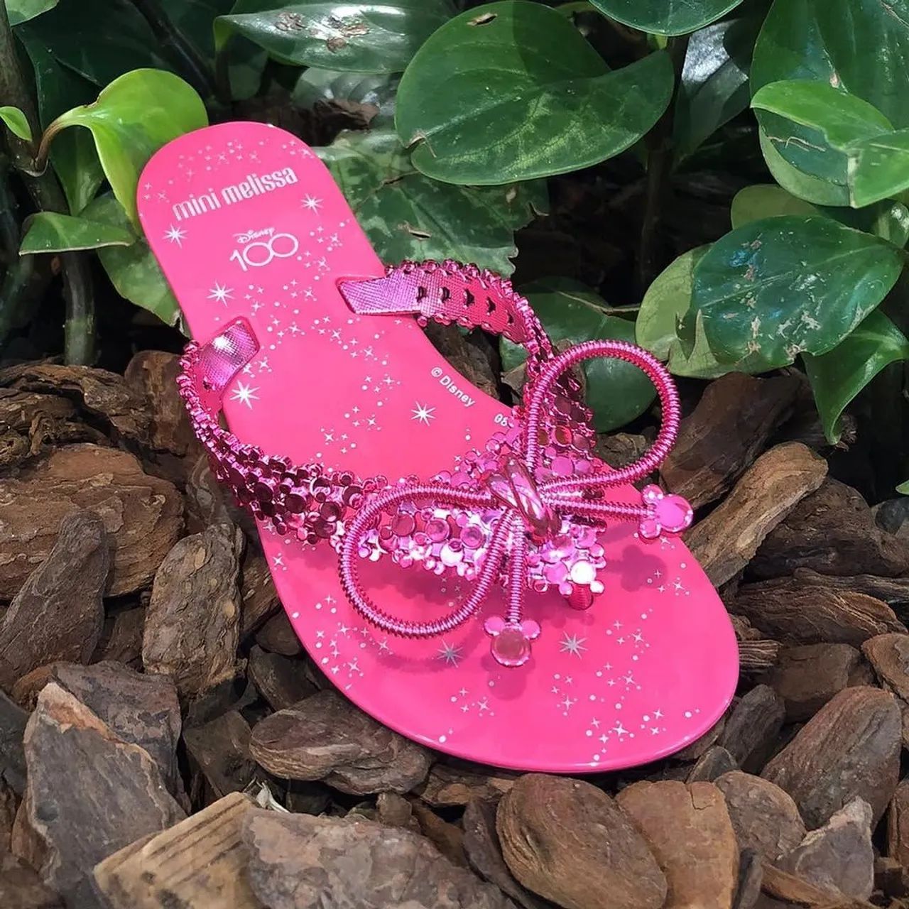 Chinelo melissa Disney original rosa