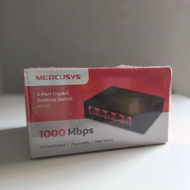 Switch 5 Portas RJ45 Gigabit 1000Mbps Mercusys *ENTREGA GRÁTIS* - Foto 2