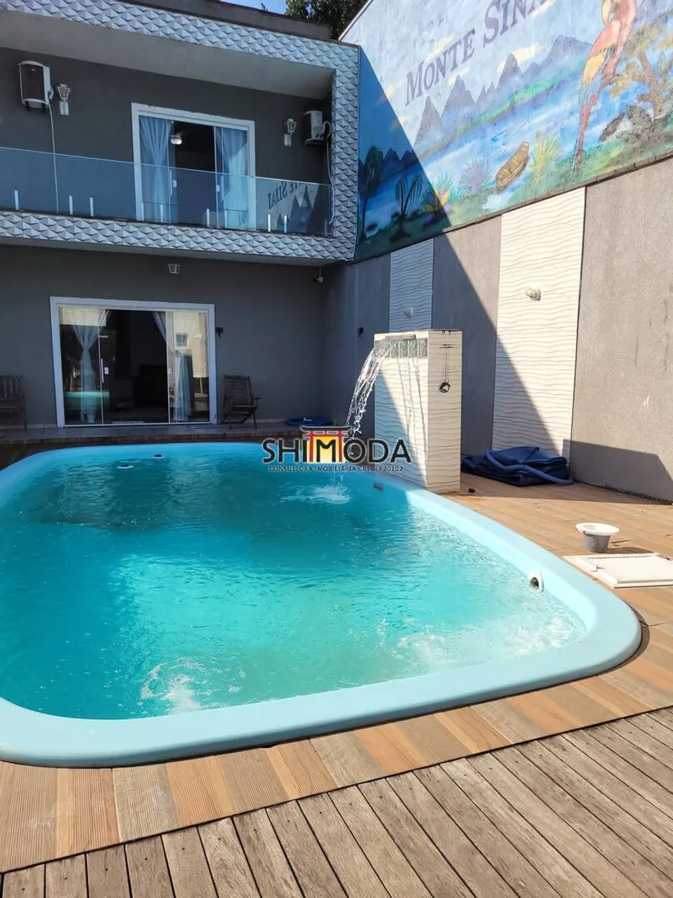 Sobrado todo mobiliado com piscina aquecida em Caioba!