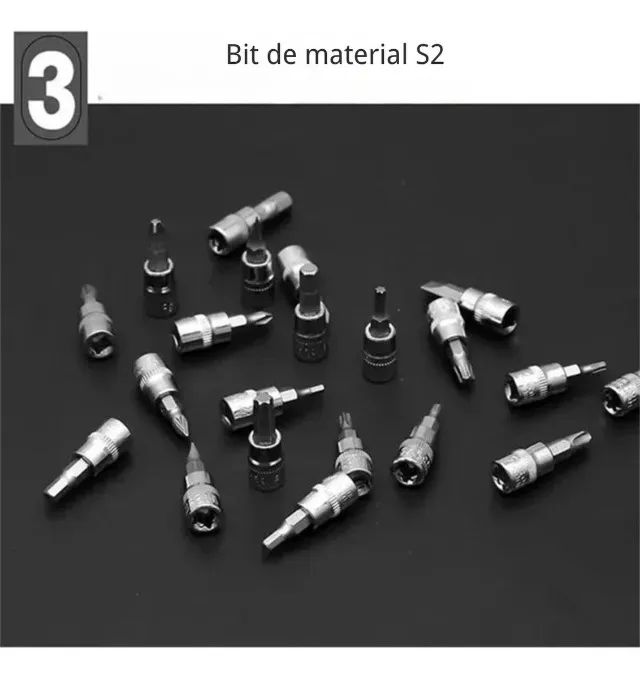 Kit Jogo De Chaves Catraca Soquete Crv 46 Peças Sextavado lacrado - Foto 4