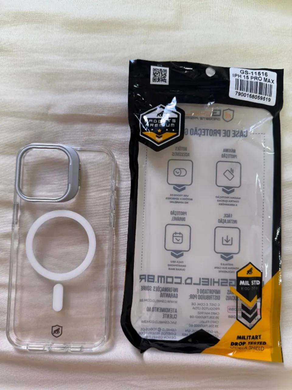 Case Crystal Clear Gorila Shield - Iphone 15 pro max